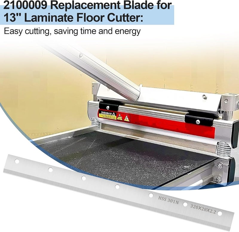 Pulems 2100009 Laminate Floor Cutting Blade, 13" Flooring Cutter Replacement Blade Compatible with Norske Tools NMAP002 Flooring and Siding Cutter - Laminate Flooring Tools Cutter Replacement Blade - Image 2